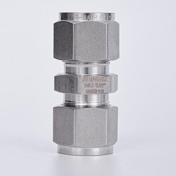 High Pressure Instrumentation Compression Fittings Union Connector for Stainless Steel Pipe