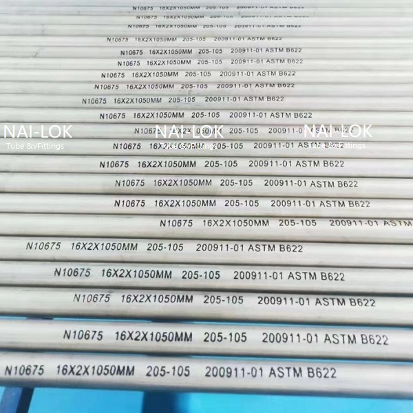 NAI-LOK Special Alloy Pipe Tubes Supplier, ASTM B622 Hastelloy UNS N10276 Seamless Tube 16x2x1050mm